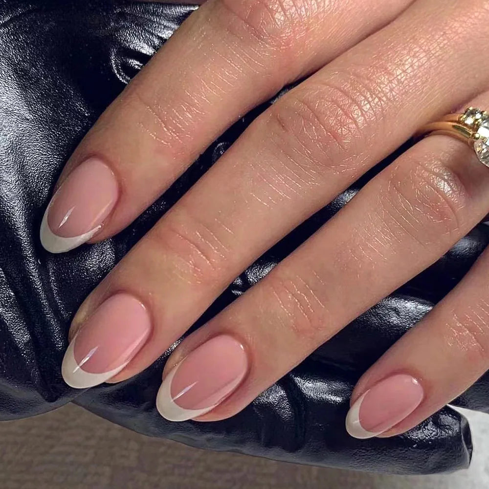 Wine Red Glam Almond Nails