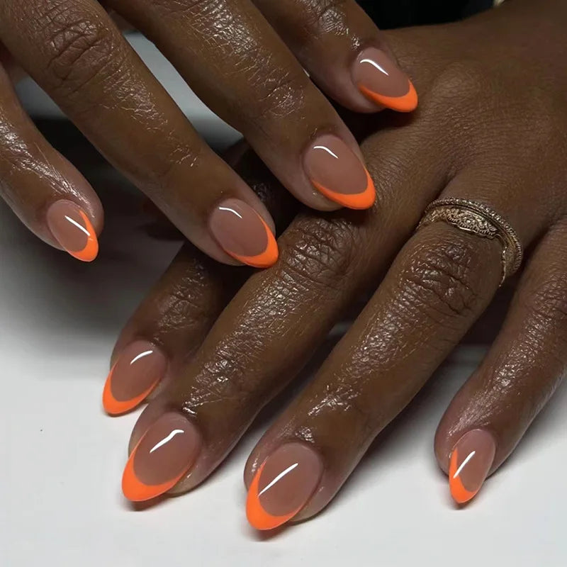 Wine Red Glam Almond Nails