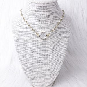 Howlite Circle Crystal Single-0